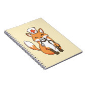 Fox de médecin ou d'infirmière dessinant le carnet (Côté Droit)