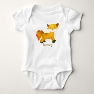 Fox de région boisée + T-shirts nommé