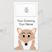 Fox Design Ajouter un Carte photo d'image (Devant)