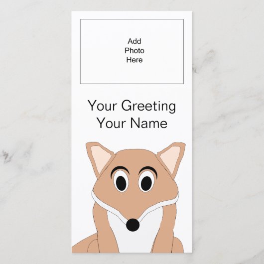 Fox Design Ajouter un Carte photo d'image (Devant)