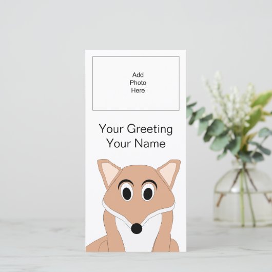 Fox Design Ajouter un Carte photo d'image (Debout devant)