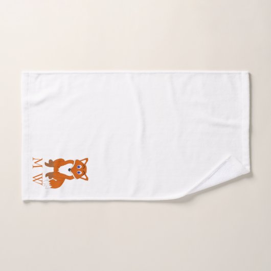 Fox Design Monogrammed Bad Handdoek (Handdoek)