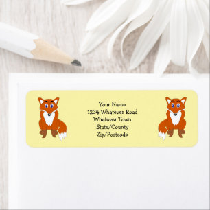 Fox Design Retouradres Etiket