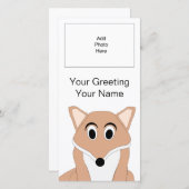 Fox Design Voeg Afbeelding fotokaart toe (Voorkant / Achterkant)