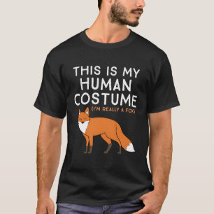 Fox Dit is mijn man Ik ben echt een vos T-shirt