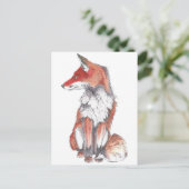 Fox door Inkspot Briefkaart (Staand voorkant)