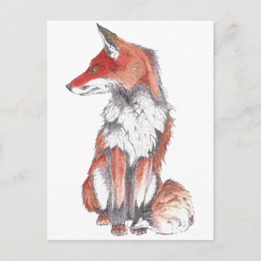Fox door Inkspot Briefkaart (Voorkant)