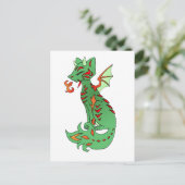 Fox Dragon Briefkaart (Staand voorkant)