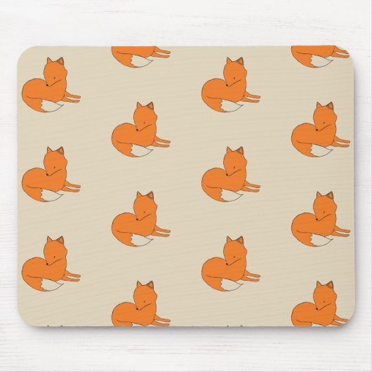 Fox Drawing Mousepad Muismat (Voorkant)