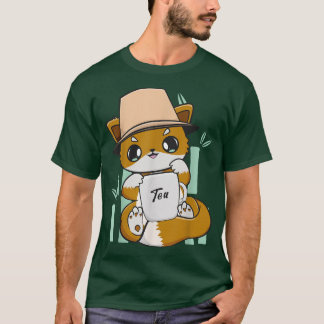 Fox Drink Bubble Tea Milk met Boba T-shirt