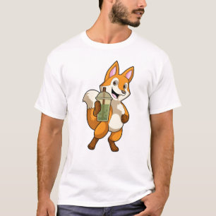Fox Drink met Bubble Tea T-shirt