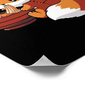 Fox Eating Ramen Ramen Noodle Lovers Fox Poster (Hoek)