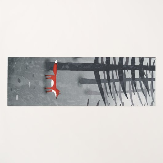 Fox en bos yogamat (Voorkant (horizontaal))