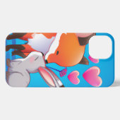 Fox en Bunny Love iPhone Hoesje (Achterkant horizontaal)