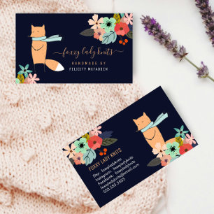 Fox en Floral Small Business Visitekaartje