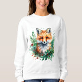 Fox en Holly met rode bessen Trui (Voorkant)