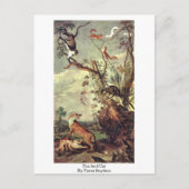 Fox en kat van Frans Snyders Briefkaart (Voorkant)