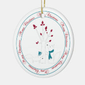 Fox- en kerstboom van ons Huis tot u Keramisch Ornament (Links)