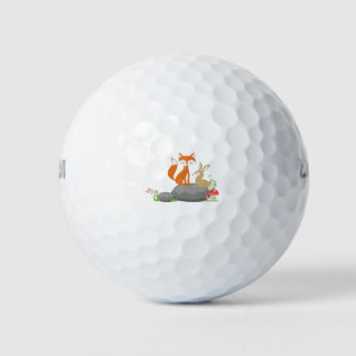 Fox en konijn golfballen