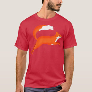 Fox en konijn t-shirt
