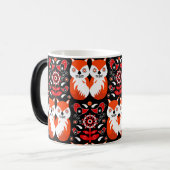 Fox en Natuur Nordic Folk Art Magische Mok (Voorkant links)