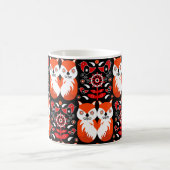 Fox en Natuur Nordic Folk Art Magische Mok (Center)