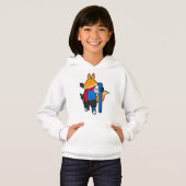 Fox en ski avec ski (Devant entier)