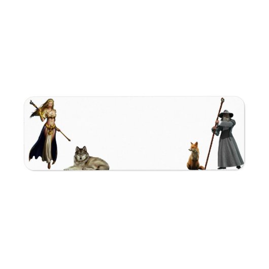 Fox en Wolf met figuren V 2 label (Voorkant)