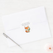 Fox - Étiquette de bougie de prière (Enveloppe)