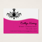 Fox Event Productions Visitekaartje (Achterkant)