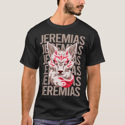 Fox Face - Jeremias Naam T-shirt (Voorkant)