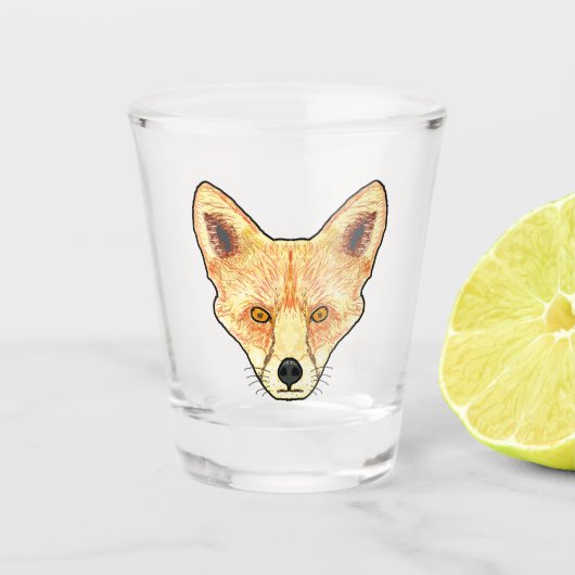 Fox Face Shot Glas (Voorkant)
