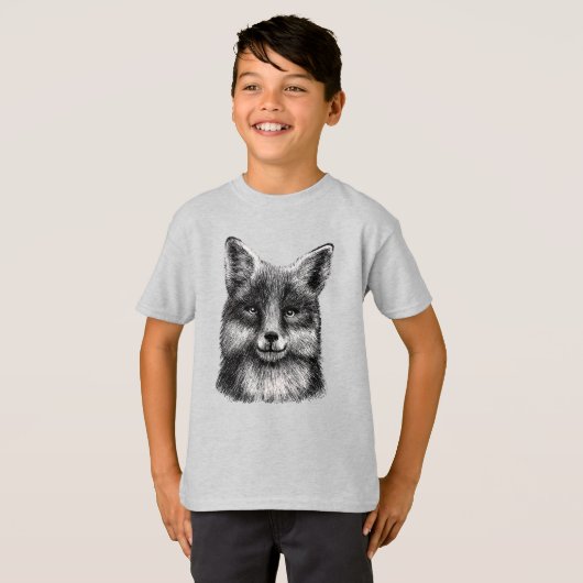 Fox face T-Shirt (Voorkant volledig)