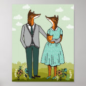 Fox Family Art Print (Voorkant)