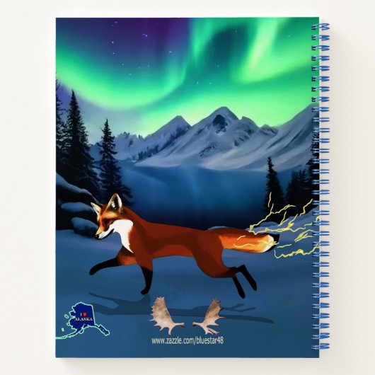 Fox Fire - Noorderlicht Notitieboek (Achterkant)