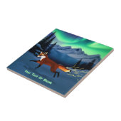 Fox Fire - Noorderlicht Tegeltje (Zijkant)