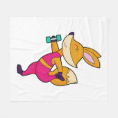 Fox Fitness Dumbbell Fleece Deken (Voorkant (Horizontaal))