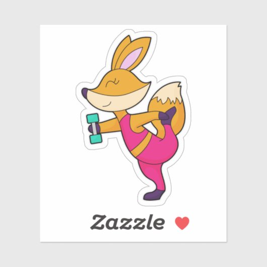 Fox Fitness Dumbbell Sticker (Vel)