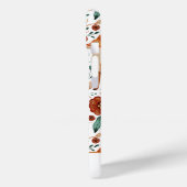 Fox Floral Botanische Patroon Script Naam Case-Mate iPhone Case (Achterkant / Links)