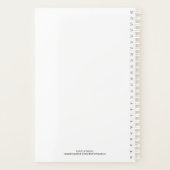 Fox Folk Art Floral Pattern - Gepersonaliseerd | N Planner (Achterkant)