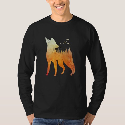 Fox forest fox hunter hunting Fox 2 T-shirt (Voorkant)