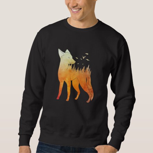 Fox forest fox hunter hunting Fox 2 Trui (Voorkant)