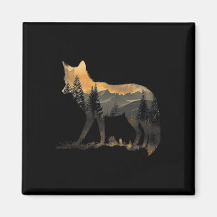 Fox Forest Natuur Lover Mountains Wandelen Camping Magneet