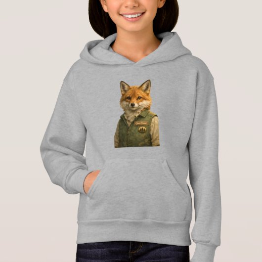 Fox Forest Ranger • Sweat à capuche pour filles (Devant)