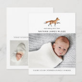 Fox foto's van moderne Waterverf Aankondigingskaart (Voorkant / Achterkant)