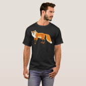 fox fucheert labrador print labradors voor dieren t-shirt (Voorkant volledig)