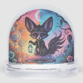 Fox gedeeld door de Twilight Realms Sneeuwbol (Achterkant)