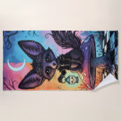 Fox gedeeld door de Twilight Realms Strandlaken (Voorkant)