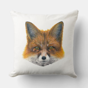 Fox gelaat - Schilderen in acryl Kussen