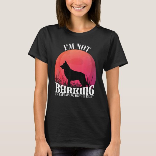 Fox German Shepherd is voor Duitse herders T-shirt (Voorkant)